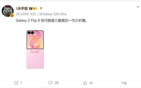 安卓TOP5大厂集体抛弃小折叠：三星Galaxy Z Flip8成收官之作