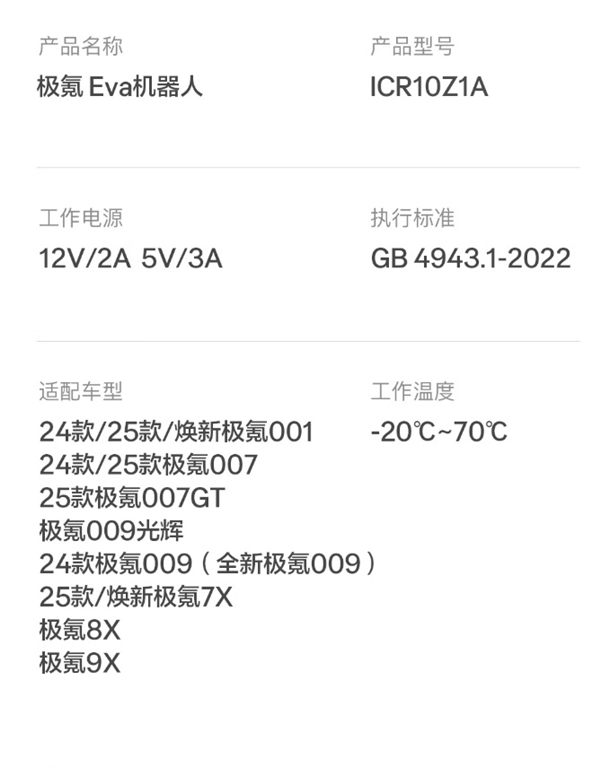799元 极氪Eva车载机器人上架京东:Type-C供电、有手就能装