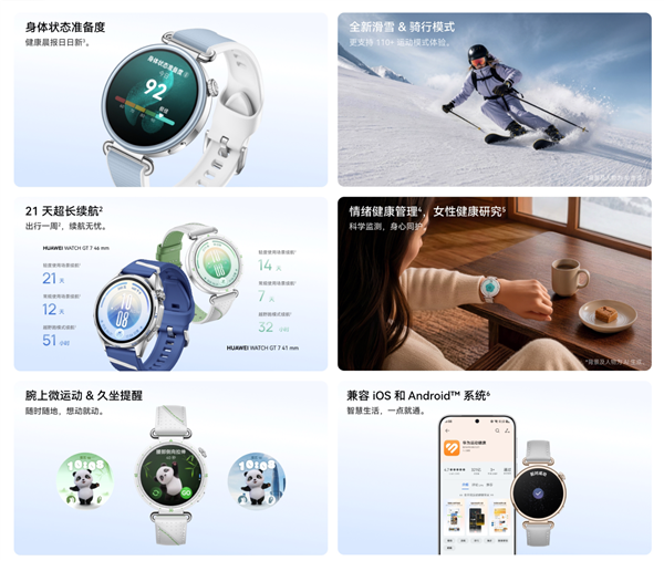 1588元起 华为WATCH GT 7开售:全新滑雪模式 21天长续航